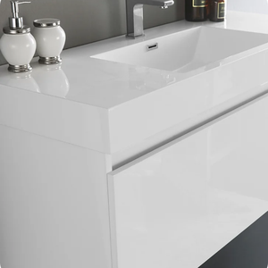 Meta Lavabo de madera de estilo moderno, elegantes armarios de madera para baño, cocina, venta al por mayor, hoteles, hospitales, apartamentos, villas - Product Image 3