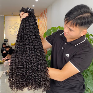 Producto superior Cabello de lujo Trama rizada al agua Paquetes de cabello humano 100% Cabello crudo vietnamita Cutícula alineada Envío mundial - Product Image 1