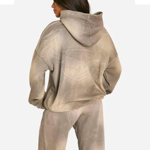 Ropa informal Sudaderas con capucha de lavado ácido de color personalizado Material de poliéster de algodón ligero Sudaderas con capucha de lavado ácido hechas en Pakistán - Product Image 2