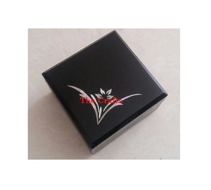 Boîte de rangement de bijoux de couleur noire en bois Boîte à bijoux de forme carrée de qualité exclusive en gros - Product Image 1