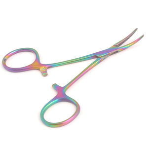 คีมจับเส้นเลือดแบบตรง Rainbow Mosquito Hemostat ผลิตจากสแตนเลส ได้รับการรับรองมาตรฐาน CE สำหรับการผ่าตัด คุณภาพระดับพรีเมียม - Product Image 2