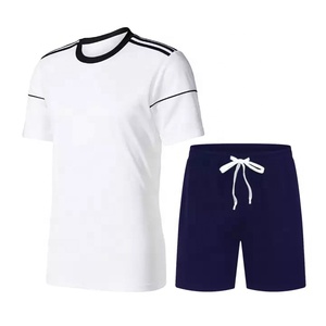 Personnalisable unisexe été imprimé T-Shirt Shorts survêtement respirant éponge française hommes décontracté T-Shirt ensembles solide personnalisable - Product Image 6