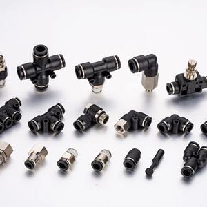 Piezas neumáticas de plástico Conector de manguera de aire Tubo de conexión rápida de plástico azul neumático Accesorios neumáticos - Product Image 1