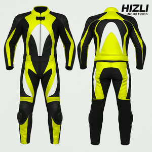 Combinaisons en cuir imperméables unisexes, 1-2 pièces, vêtements de course pour motos avec équipement automobile, doublure amovible, respirante et personnalisable, vente en gros - Product Image 6