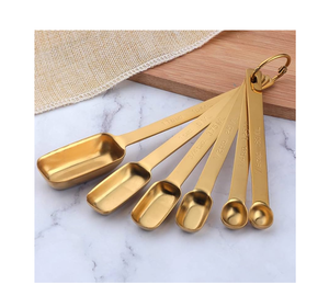 Cuchara medidora de latón Cuchara Accesorios de cocina Gadgets Mejor diseñador hecho a mano Excelente cuchara medidora - Product Image 1