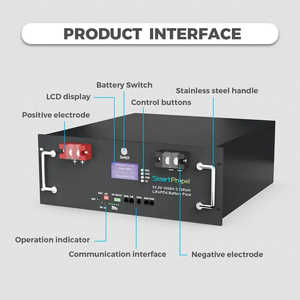 My Store <b>48V</b> Rack-Mounted Grade-A Home Energy Storage <b>Lithium</b> <b>Ion</b> <b>Battery</b> 100Ah 15kw 10kw 5kw Solar Energy Compatible BMS - Product Image 4