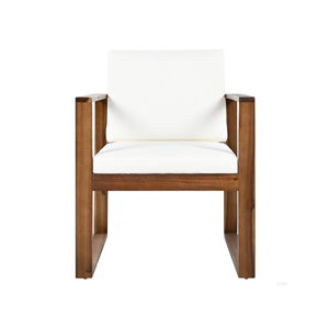 Ensemble de salle à manger d'extérieur moderne en teck massif, table et chaises de jardin, meubles d'extérieur avec coussins - Product Image 4