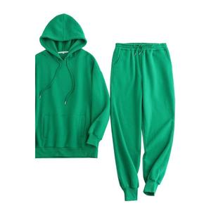 Todo el chándal de lana gris Sudadera con capucha tipo ajuste suelto con ropa inferior para niños Sudaderas con capucha de gimnasio de la mejor calidad con impresión de logotipo personalizado - Product Image 2