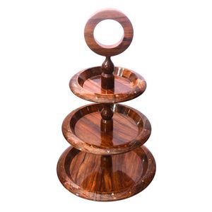 Magnifique plateau de service en bois à 3 compartiments, tailles personnalisées, fabrication artisanale en gros - Product Image 1