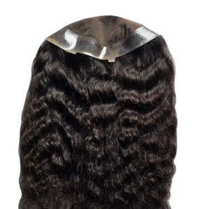 Topper de Cabello Humano Remy 100% con Ondas Profundas y Monofilamento para Mujer, Cabello Taz BD Importado de Bangladés - Product Image 2