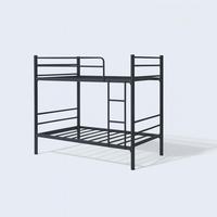 Lit superposé en métal robuste de fabricant européen pour des camps de travailleurs | Fourniture en gros de lit de chantier de construction à cadre en acier