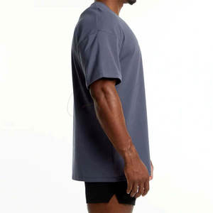 Camiseta de Boxeo con Cuello Redondo, 100% Algodón, Corte Holgado, Tallas Grandes, Diferentes Colores, Camiseta de Boxeo para Hombre - Product Image 5