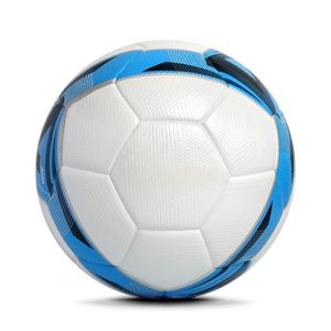 Pallone da calcio in pelle sintetica con stampa Logo per programmi di allenamento per squadre di scuola di pratica giovanile o promozioni di sponsorizzazione - Product Image 1