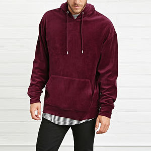 Sudaderas con Capucha de Terciopelo Bordadas Personalizadas para Hombre con Dos Bolsillos Delanteros, Suministro OEM, Técnica de Lavado, Talla Grande, Logotipo Personalizado - Product Image 2