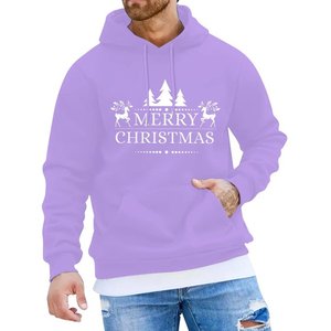 Sudadera con Capucha de Invierno con Estampado Digital de Navidad Blanca para Hombre y Mujer - Sudadera Festiva - Product Image 3
