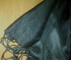 <b>Black</b> & <b>White</b> Viscose Pashmina Shawls Elegant Adult <b>Scarves</b> for Autumn Season - Product Image 3