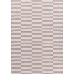 Tapis de sol géométrique beige en jute résistant aux taches Netline Home Loft - Product Image 1