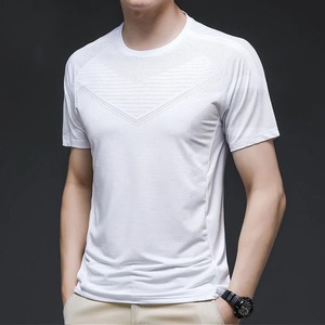 Vente en gros de t-shirts pour hommes avec col en O logo personnalisé t-shirts de haute qualité au-dessus de la taille t-shirts unis à manches longues pour hommes t-shirts à manches longues pour hommes - Product Image 6