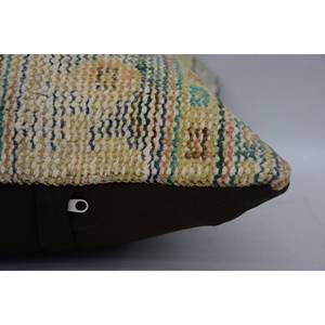 Geometric Bohemian 14x14 Wool Kilim <b>Pillow</b> Luxury Vintage Leaves Accent Cushion for Sofa Bedding - Product Image 4