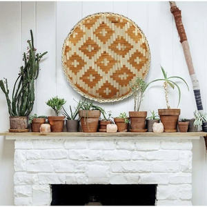 Vgreen-Plateau de service en bambou fait à la main, plateau de rangement décoratif, plateau à fruits, meilleur fournisseur, artisanat vietnamien - Product Image 2