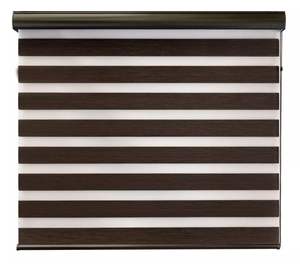 Persiana Enrollable Marais Negra, Aspecto de Madera Densa, Persianas de Lujo para Ventanas, Cortinas para el Hogar - Product Image 1