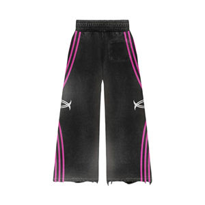 OEM Custom Sweatpants and Hoodie <b>Set</b> Sweatsuit Heavyweight Plain Oversized Blank Cotton Flared <b>Set</b> - Product Image 6