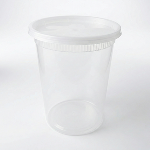 Contenedores Transparentes para Alimentos de 32 oz con Tapas (480 Unidades/caja), Aptos para Congelador y Microondas, Libres de BPA, Apilables, Herméticos, Organizadores de Restos de Comida - Product Image 1