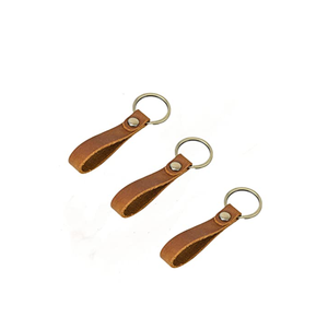 Porte-clés en cuir Porte-clés de voiture personnalisé de haute qualité Porte-clés en métal Porte-clés en cuir Vente en gros de porte-clés en cuir - Product Image 3