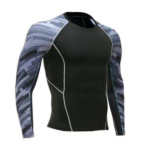 Camisetas de Compresión para Hombre OEM, Absorben la Humedad y Brindan Soporte Muscular para el Gimnasio - Product Image 2