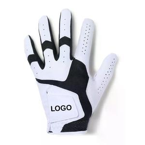 Guantes de golf de cuero personalizables para hombres y mujeres, cómodo tacto suave, agarre perfecto para logotipo de cuero genuino - Product Image 1