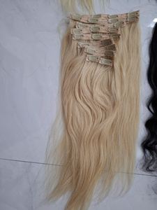 Meilleures extensions de cheveux vietnamiens blonds bruts 100% lisses 100% tissage de cheveux humains Clip-in et ondulé Bundle du Vietnam - Product Image 3