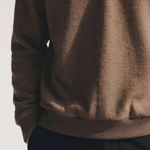 Suéter de Hombre de Manga Larga con Cuello Doble, Cuello Alto Simulado con Cierre, Cuello Plegable, Cálido, con Puños Acanalados y Dobladillo Elástico - Product Image 3