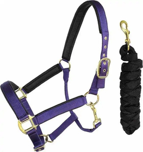 Bridon de cheval professionnel en cuir PU, grande taille, réglable, léger, écologique, antidérapant, équipement d'équitation - Product Image 2