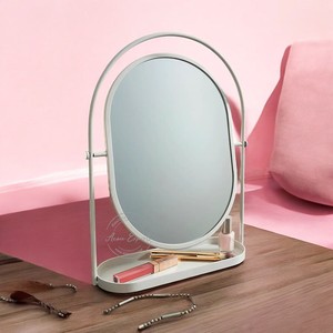 Miroir mural allongé unique avec cadre décoratif Accent moderne pour chambre salon entrée ou décor de vanité - Product Image 5