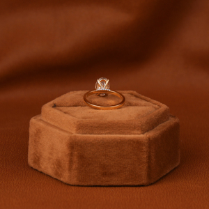 Anillo fino Certificado de oro amarillo de 18 quilates, estilo clásico, corte ovalado, Diamante cultivado en laboratorio, compromiso, retrato certificado IGI, solitario - Product Image 3