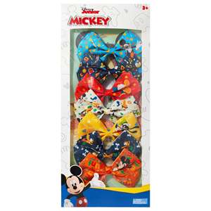 LISTO PARA EL SILLERO H.E.R. Accesorios Originales con Licencia de Mickey Mouse, Lazos para el Cabello para Niñas, Paquete de 7, Pinzas para el Cabello de 4 Pulgadas con Pinzas de Cocodrilo - Product Image 1