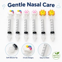 Aspirateur nasal pour bébé 5ml 10ml 20ml, seringue en silicone, nettoyeur nasal, irrigateur nasal, certifié CE, outil sûr pour le lavage du nez des nourrissons
