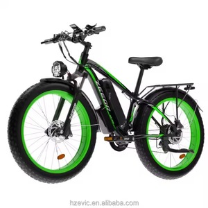 Vélo électrique de montagne à deux roues de haute qualité, 26 pouces, 48V, 13AH, 1000W, pneus larges, pour adultes - Product Image 3