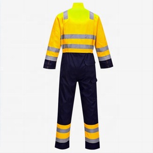 Overol de Seguridad de Algodón para Minería Unisex, Reflectante, Alta Visibilidad, Color Naranja, Ropa de Trabajo - Product Image 3