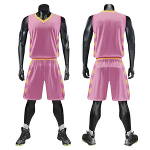 Ensemble de maillots de basket-ball pour hommes tendance 2025, taille plus, chemises respirantes, uniforme d'équipe imprimé, haut - Product Image 3