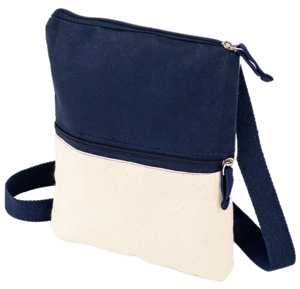 Sac bandoulière en toile unisexe avec fermeture éclair, léger, durable, essentiel pour les déplacements quotidiens et les voyages - Product Image 2