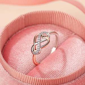 Anillo de Plata de Ley con Corazón Infinito y Diamantes para Mujer, Jeulia "You Complete Me" - Product Image 5