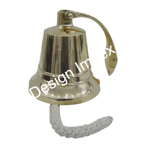 Cloche murale antique décoration de la maison cloches d'ancrage de navire nautique coulé à la main vacances décor de noël cloche de luxe artisanat en métal - Product Image 3