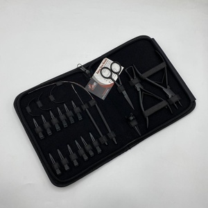 ชุดคีมต่อผมลูกปัดขนาดเล็กเป็นมิตรกับสิ่งแวดล้อมชุดอุปกรณ์สำหรับการต่อผมสีดำด้านเกรดสเตนเลสสตีลใช้ในเชิงพาณิชย์ - Product Image 6