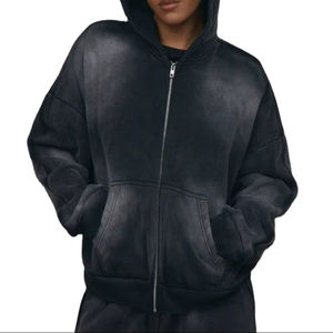 เสื้อฮู้ดสตรีทแวร์กรดสำหรับผู้ชายชุดวอร์มพิมพ์ลายสกรีนชุดวอร์มสไตล์วินเทจ - Product Image 1