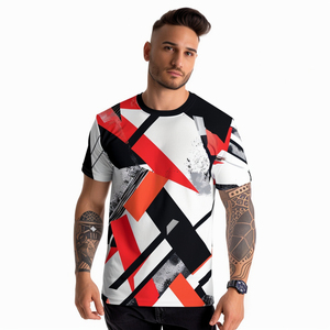 2025 logotipo personalizado poliéster secado rápido transpirable calavera 3D Digital DTG impresión cuello redondo alta calidad sublimación hombres camisetas - Product Image 4