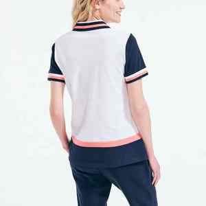 Polo de sport personnalisé pour femme en coton et élasthanne, respirant et performant - Product Image 2