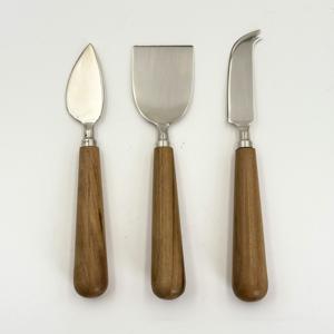 Nuevo Producto en Oferta, Juego de 3 Cuchillos para Queso de Acero Inoxidable con Mango de Madera, Fabricados por R B Overseas a Bajo Precio - Product Image 2