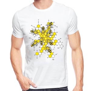 <b>Chemistry</b> and Bees Print Mens T-Shirt 100% Cotton Plain T Shirts Solid Color Leisure Men T Shirts Summer T-Shir - Product Image 6