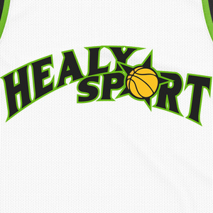 Camiseta de Baloncesto Deportiva Healy 2026, Blanca, Verde y Negra, Sublimada, de Malla, Unisex, para Adultos, Transpirable, para Todas las Temporadas, Uniforme de Equipo - Product Image 4